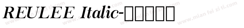 REULEE Italic字体转换